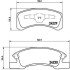 Комплект гальмівних колодок з 4 шт. дисків BREMBO P16011 (фото 1)