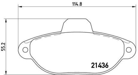 Колодки гальмівні дискові BREMBO P23096