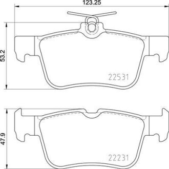 Комплект гальмівних колодок з 4 шт. дисків BREMBO P24175