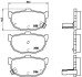 Комплект гальмівних колодок з 4 шт. дисків BREMBO P30003 (фото 1)