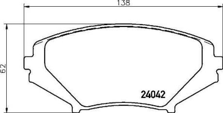 Колодки гальмівні дискові BREMBO P49034