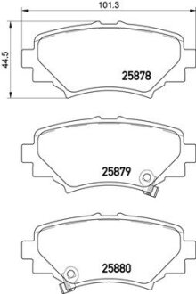 Гальмiвнi колодки к-кт. BREMBO P49049