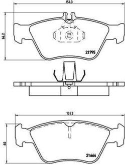 Комплект гальмівних колодок з 4 шт. дисків BREMBO P50023 (фото 1)