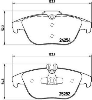 Комплект гальмівних колодок з 4 шт. дисків BREMBO P50104