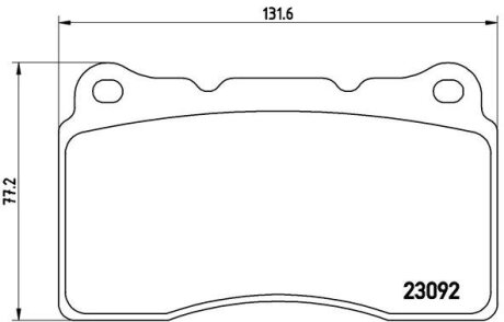 Гальмівні колодки BREMBO P54040 (фото 1)