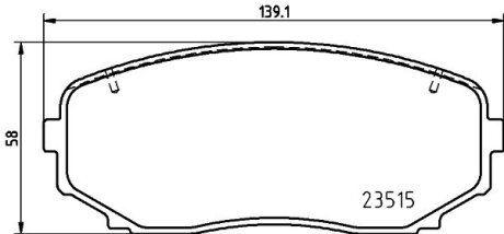 Колодки гальмівні дискові (комплект 4 шт) BREMBO P 54 060