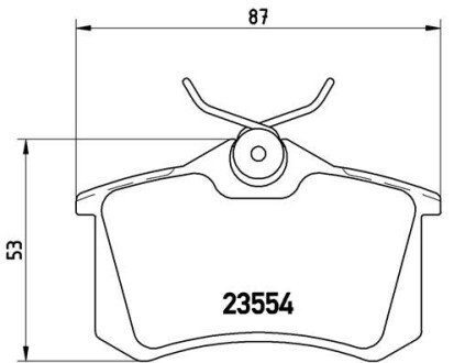 Комплект гальмівних колодок з 4 шт. дисків BREMBO P68024 (фото 1)