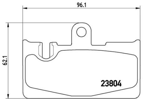 Колодки дискового гальма BREMBO P83059