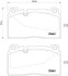 Комплект гальмівних колодок з 4 шт. дисків BREMBO P85123 (фото 1)