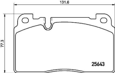 Комплект гальмівних колодок з 4 шт. дисків BREMBO P85133