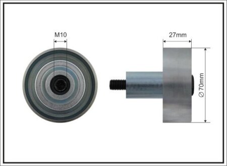 Ролик натягування загального ременя CAFFARO 500479 (фото 1)