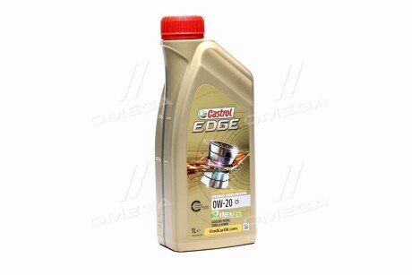 1л EDGE C5 0W-20 олива синт. ACEA C5, API SP, GF-6, Chrysler MS 6395, GM dexos1™ Gen 2, STJLR.03.5006, MB 229.71, OV0401547, 9.55535-CR1, 9.55535-GSX, WSS-M2C947-A, WSS-M2C947-B1 CASTROL 15CC94