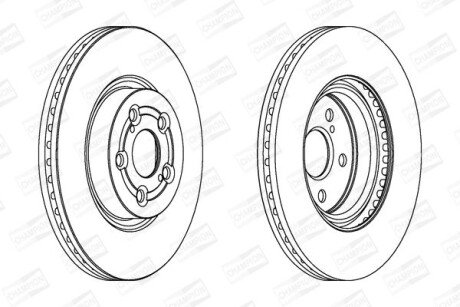 TOYOTA диск гальмівний передн.Avensis 03- CHAMPION 562439CH