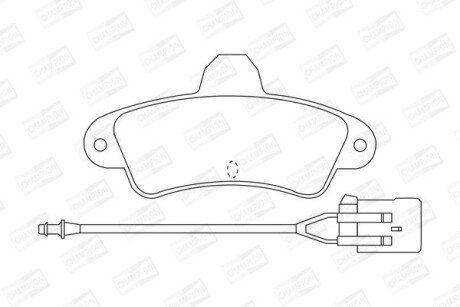 FORD гальмівні колодки задн. Mondeo I,II 93- CHAMPION 571755CH