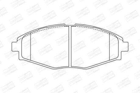 DAEWOO гальмівні колодки передн.Lanos, Matiz,Chery QQ CHAMPION 572402CH (фото 1)