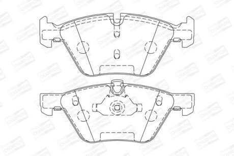 BMW гальмівні колодки передн.1 E81/87,3 E90,5 E60,F10,X1,Z4 CHAMPION 573151CH