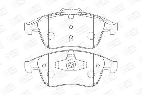 RENAULT гальмівні колодки передн.Laguna III 07- CHAMPION 573243CH