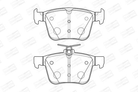 VW гальмівні колодки задн.Audi A3,Golf VII,Touran 12- CHAMPION 573415CH