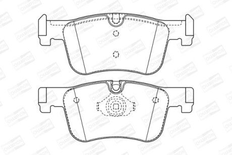 BMW гальмів.колодка передн.1 F20,3 F30,4 Gran Coupe,F32 12- CHAMPION 573419CH