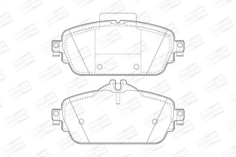 DB комплект гальмівних колодок C-CLASS C 180 BlueTEC / d 14-18, E-CLASS (W213) E 200 16- CHAMPION 573671CH