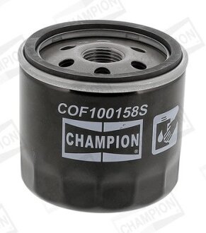 FORD Фільтр масляний B-Max,C-Max,Fiesta IV,V,VI,Focus II,III,Kuga II,Mondeo IV,V,Mazda,Volvo 1.25/2.0 03- CHAMPION COF100158S