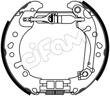 FORD Колодки гальмівні барабанні (Kit premounted) FIESTA VII (HJ, HF) 1.0 EcoBoost CIFAM 151-530