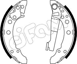 VW щоки гальмівні задн.Golf,Passat,Polo,Audi,Seat CIFAM 153-465