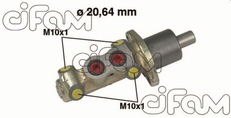 PEUGEOT головний гальмівний циліндр 20,6mm 306 1.6/.1.9D без ABS CIFAM 202-226