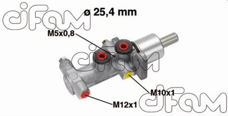 RENAULT головний гальмівний циліндр Nissan Primastar 01-,Opel Vivaro 01-,Trafic II 01- (сист.TRW) CIFAM 202-554