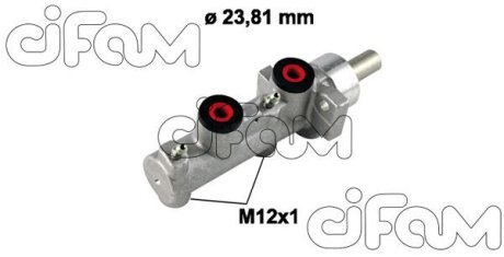 VW головний гальмівний циліндр Audi A3 96-03, 03-06, SEAT LEON 99-06, TOLEDO II 98-04, SKODA OCTAVIA II 99-01, 00-10,BORA 00-05, GOLF IV 97-04 CIFAM 202-600