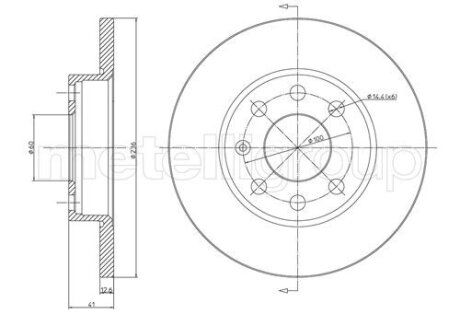 OPEL диск гальмівний передній Astra F,Corsa,Kadett D/E,Vectra A 1.0/1.8 81-00 CIFAM 800-080