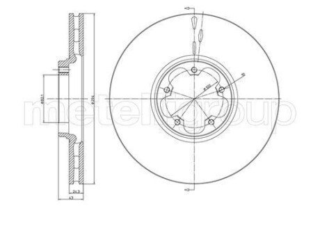 FORD диск гальмівний передній TRANSIT 00- CIFAM 800-702