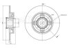 CITROEN Диск тормозной задн с ступицой (c подш, с кольцом ABS) Citroen C3,C4 Peugeot 207,307 (249*9*30) CIFAM 800-878 (фото 2)