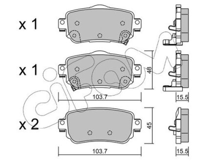 NISSAN Гальмівні колодки задн.Qashqai 13- CIFAM 822-1011-0