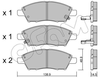 NISSAN Тормозные колодки TIIDA 07- CIFAM 822-1079-0