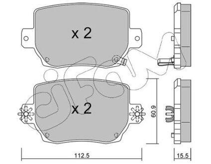 TESLA Колодки гальмівні задні MODEL 3 18-, MODEL Y 19- CIFAM 822-1334-0