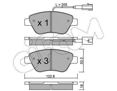 OPEL Гальмівні колодки передні Corsa 06 - CIFAM 822-321-0