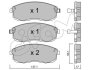 NISSAN гальмівні колодки передн.Tiida 04-,Juke 14-,Maxima QX CIFAM 822-404-0 (фото 1)
