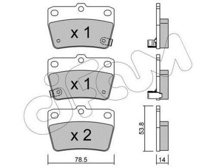 TOYOTA Гальмівні колодки задн.Rav 4 II 00- CIFAM 822-431-0