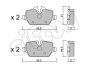 BMW Тормозные колодки задн.E87(1-serie), E90(3-serie) CIFAM 822-641-0 (фото 1)