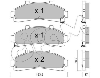 FORD USA Колодки гальмівні передн. EXPLORER 4.0 93- CIFAM 822-683-0