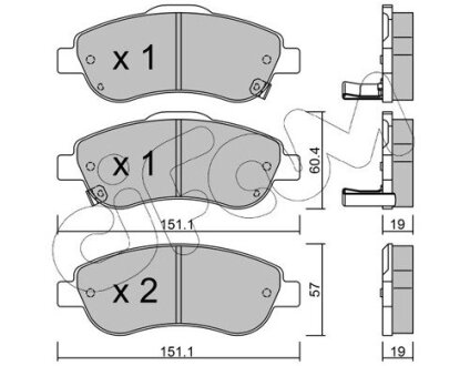 HONDA Тормозные колодки передние CR-V 07- CIFAM 822-789-0