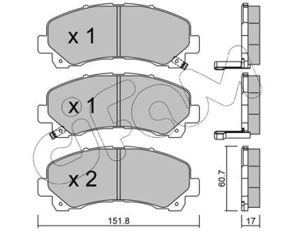 ISUZU колодки гальм. передн.D-Max I,II CIFAM 822-902-0