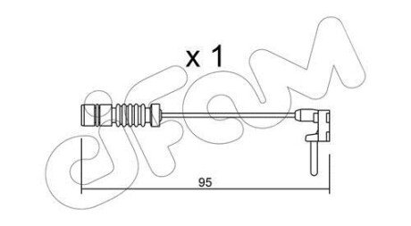 DB датчик гальмівних колодок W201, W202 CIFAM SU.011 (фото 1)