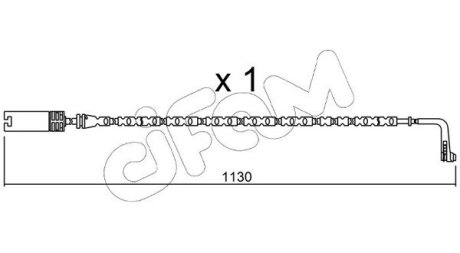 BMW датчик зносу гальм. колод. X1 CIFAM SU.300