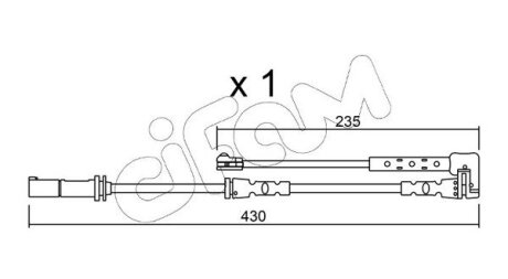 MINI датчик зносу гальм. колод. CIFAM SU.311