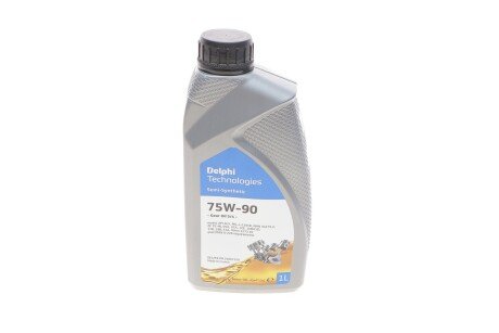 Трансмиссионное масло Gear Oil 5/4 GL-5 75W-90 полусинтетическое 1 л Delphi 25067150 (фото 1)