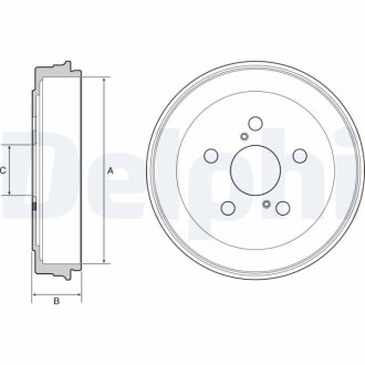 Диск гальмівний Delphi BF536