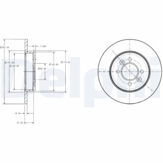 RENAULT Гальмівний диск Laguna Delphi BG2694