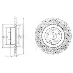 DB гальмівний диск передній S Klass W221 05- Delphi BG9057